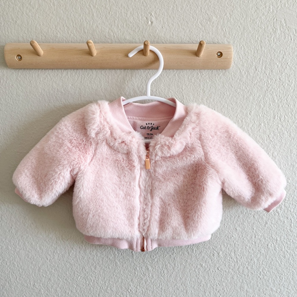SUPER SOFT FUZZY Pink Jacket